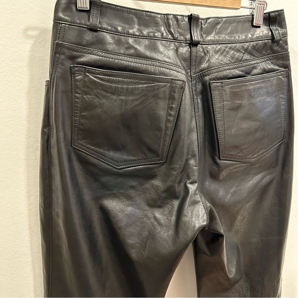 Black Leather Rudsak Pants size 30 Women’s straight leg - Picture 7 of 8